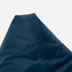 Dzieci Puf welurowy niebieski RELAX LOUNGER