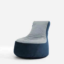 Pufy Dla Dzieci|Pufy I Podnóżki| Puf worek z oparciem niebieski MEG
