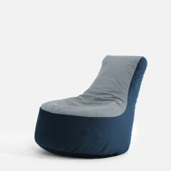 Pufy Dla Dzieci|Pufy I Podnóżki| Puf worek z oparciem niebieski MEG