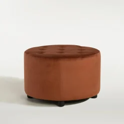 Puf z pikowaniem rudy TAMDIM