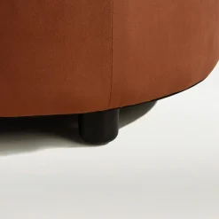 Puf z pikowaniem rudy TAMDIM