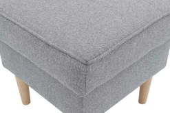 Pufy I Podnóżki| Puf z pojemnikiem jasnoszary VENUS