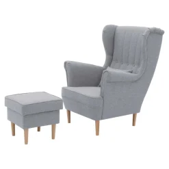 Pufy I Podnóżki| Puf z pojemnikiem jasnoszary VENUS