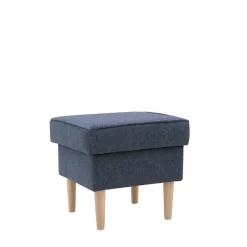 Puf z pojemnikiem szaroniebieski VENUS