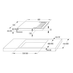 Płyty Kuchenne|Gorenje Płyta gazowa GW641EBX srebrna