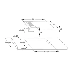 Gorenje Płyta indukcyjna czarna GI6421SYB