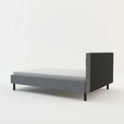 Rama łóżka szara BASIC ALBERTO 140x200 cm