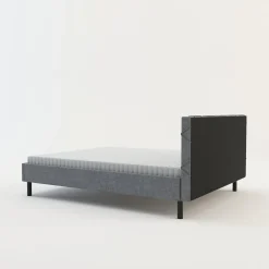 Rama łóżka szara BASIC ALBERTO 160x200 cm