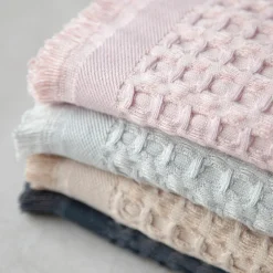 Texpol Ręcznik bambusowy różowy SOFT WAFEL BAMBOO SPA 50x80 cm