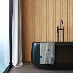 Texpol Ręcznik bambusowy srebrny SOFT WAFEL BAMBOO SPA 80x160 cm