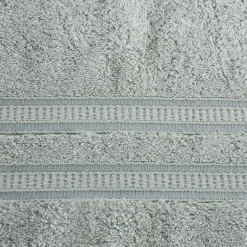 Eurofirany Ręcznik bambusowy srebrny MILA 70x140 cm