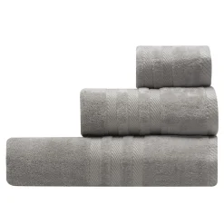 Ręcznik bawełniany ciemnoszary CAROLINE 70x140 cm