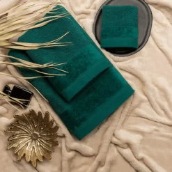 Ręczniki|Ręczniki| Ręcznik bawełniany ciemnozielony VITO 70x140 cm