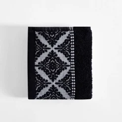 Ręczniki|Ręczniki|inny Ręcznik bawełniany czarno-biały AGADIR 30x50 cm