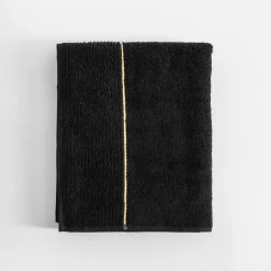 inny Ręcznik bawełniany czarny GOLD NEW 70x140 cm