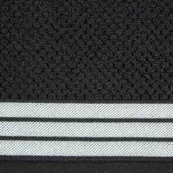 Ręczniki|Ręczniki|Eurofirany Ręcznik bawełniany czarny MADLEN 70x140 cm