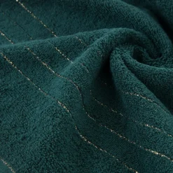 Eurofirany Ręcznik bawełniany do kąpieli ciemnozielony GALA 70x140 cm