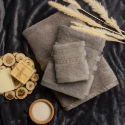 Ręczniki|Ręczniki| Ręcznik bawełniany do rąk ciemnoszary CAROLINE 30x50 cm