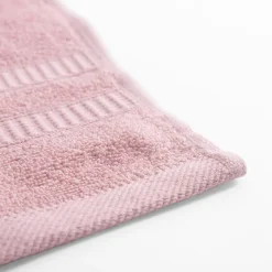 inny Ręcznik bawełniany do rąk różowy TULSA 30x50 cm