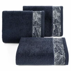 Ręczniki|Ręczniki|Eurofirany Ręcznik bawełniany granatowy AGIS 50x90 cm