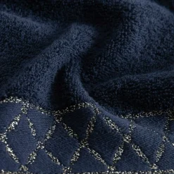 Eurofirany Ręcznik bawełniany granatowy LAYLA 30x50 cm