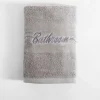 inny Ręcznik bawełniany jasnoszary FERRO 70x140 cm
