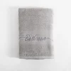 inny Ręcznik bawełniany jasnoszary FERRO 50x90 cm