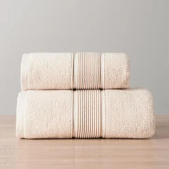 Ręczniki|Ręczniki| Ręcznik bawełniany jasny beż NAOMI 70x140 cm