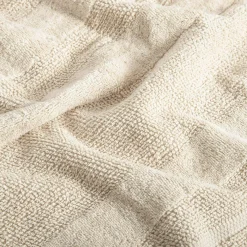 Ręcznik bawełniany kremowy TABBY 70x140 cm