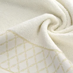 Ręczniki|Ręczniki|Eurofirany Ręcznik bawełniany kremowy LAYLA 50x90 cm