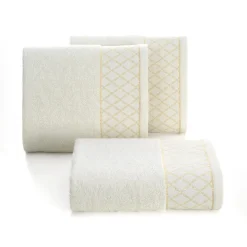 Ręczniki|Ręczniki|Eurofirany Ręcznik bawełniany kremowy LAYLA 50x90 cm