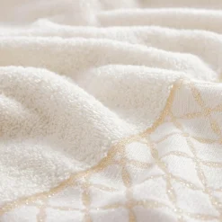 Eurofirany Ręcznik bawełniany kremowy LAYLA 30x50 cm