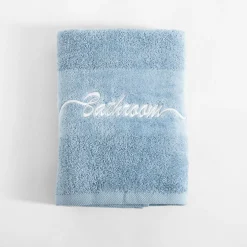 inny Ręcznik bawełniany niebieski FERRO 50x90 cm