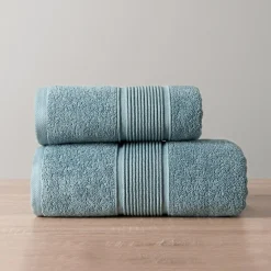 Ręcznik bawełniany niebieski NAOMI 70x140 cm