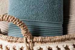 Ręcznik bawełniany niebieski NAOMI 70x140 cm