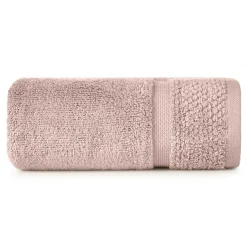 Eurofirany Ręcznik bawełniany pudrowy róż Vilia 50x90 cm