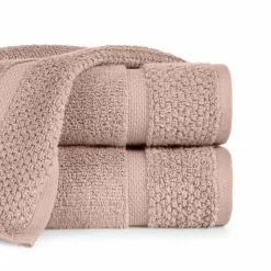 Eurofirany Ręcznik bawełniany pudrowy róż Vilia 50x90 cm