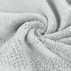 Eurofirany Ręcznik bawełniany srebrny VILIA 50x90 cm