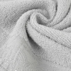 Eurofirany Ręcznik bawełniany srebrny AGIS 70x140 cm