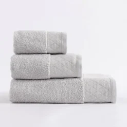 Ręczniki|Ręczniki|Eurofirany Ręcznik bawełniany srebrny LAYLA 30x50 cm