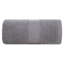 Eurofirany Ręcznik bawełniany srebrny LIANA 50x90 cm