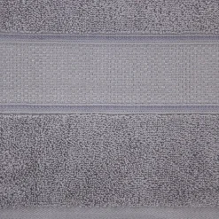 Eurofirany Ręcznik bawełniany srebrny LIANA 50x90 cm
