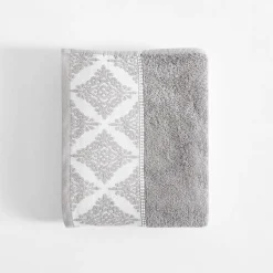 inny Ręcznik bawełniany szaro-biały AGADIR 70x140 cm