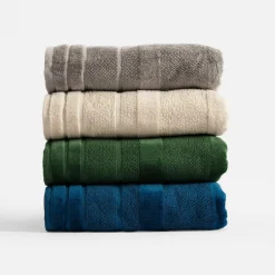 Ręcznik bawełniany szary TABBY 50x90 cm