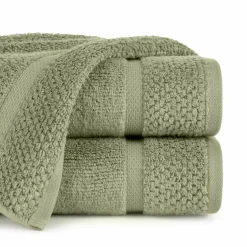 Eurofirany Ręcznik bawełniany zielony VILIA 50x90 cm