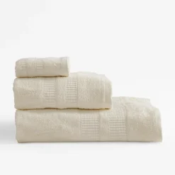 inny Ręcznik do twarzy kremowy TULSA 50x90 cm