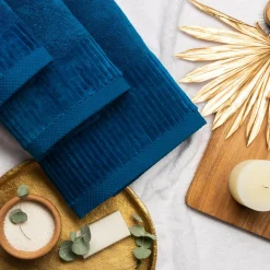 Ręcznik granatowy LISBONA 50x90 cm