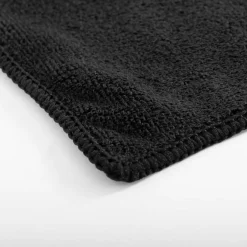 Eurofirany Ręcznik kąpielowy szybkoschnący czarny AMY 70x140 cm