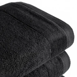 Ręcznik kąpielowy VITO czarny 100x150 cm