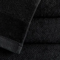 Ręcznik kąpielowy VITO czarny 100x150 cm